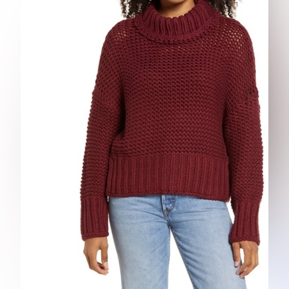 Free People My Only Sunshine Sweater, size S in wild berry color(this fa… - Picture 2 of 6